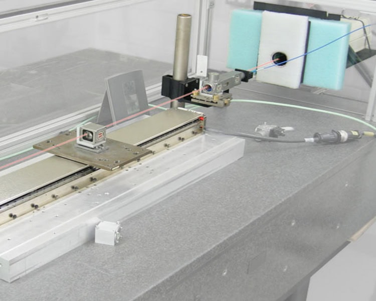 Automated machine with multiple sensors on a linear track