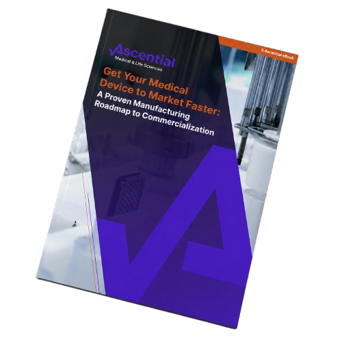 Brochure titled 'Get Your Medical Device to Market Faster' from Ascential