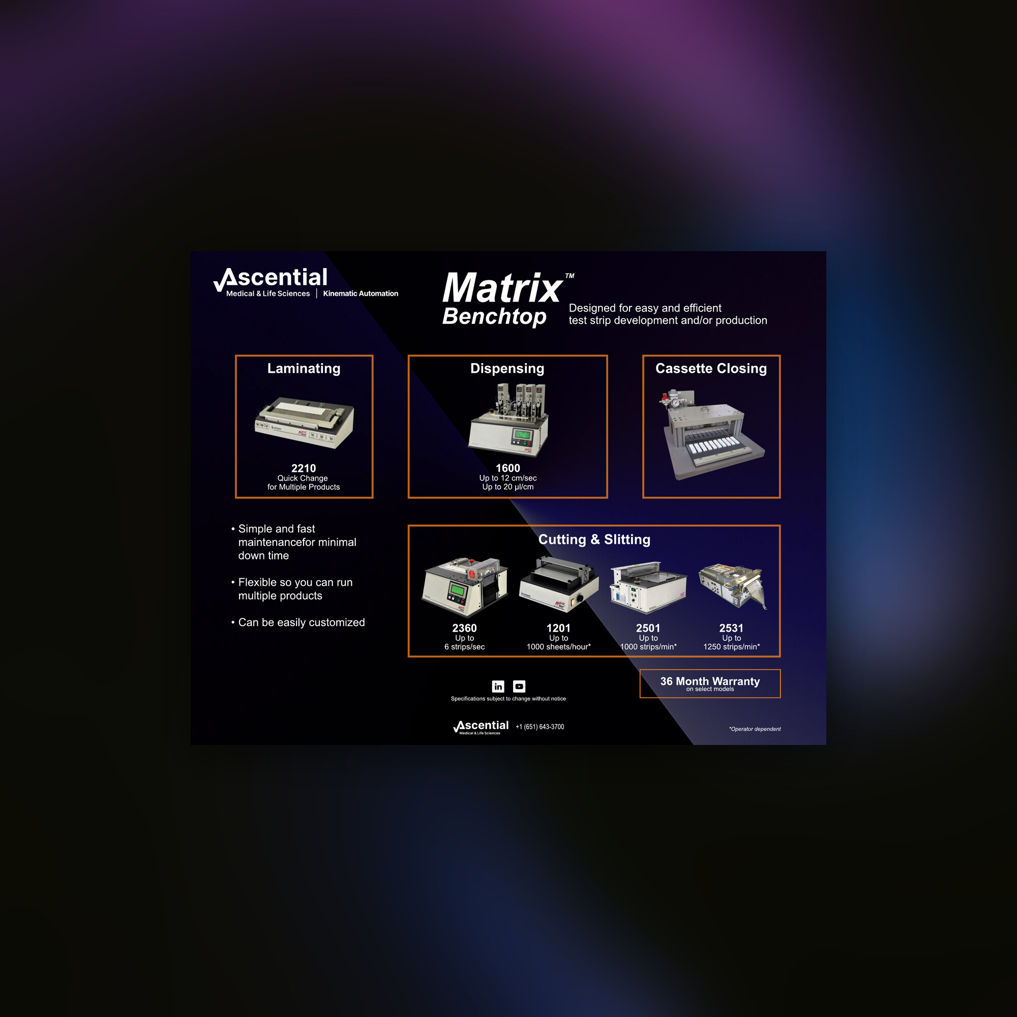 Matrix Benchtop Platforms Brochure