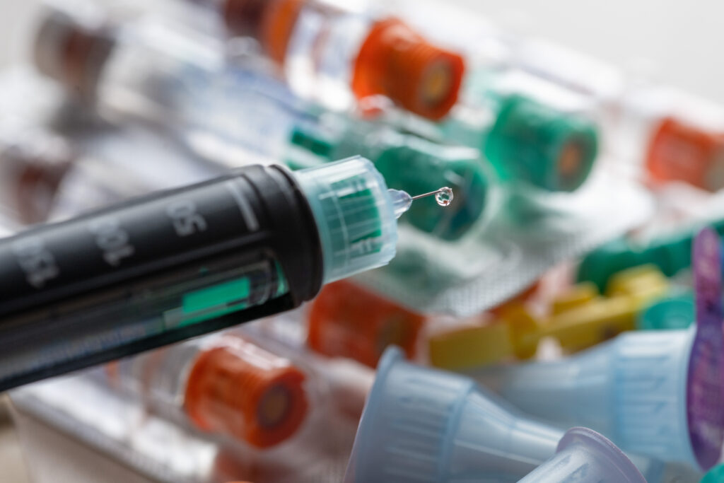 Diabetes, Insulin , needle and care products